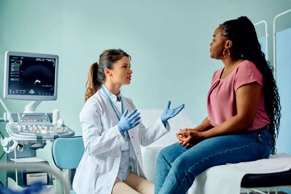 Rejuvenating Intimacy: Exploring Surgical Solutions for Vaginal Laxity 1 Woman have consultation about vaginal laxity Cranleigh